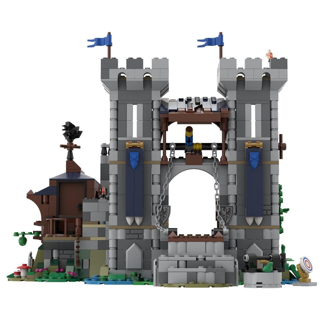 MOC - 108731 Fort des mittelalterlichen Schwarzen Sakers Klemmbausteine - LesDiy - Klemmbausteine