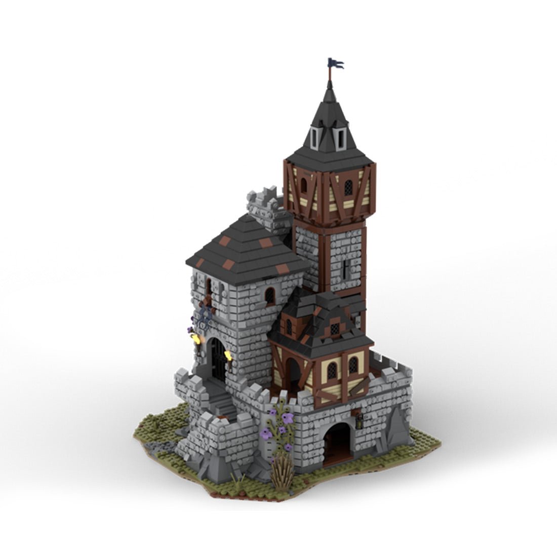 MOC - 109930 Medieval Castle Klemmbausteine - LesDiy - Klemmbausteine