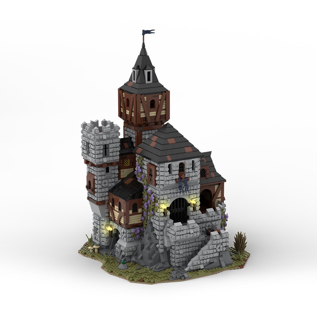 MOC - 109930 Medieval Castle Klemmbausteine - LesDiy - Klemmbausteine