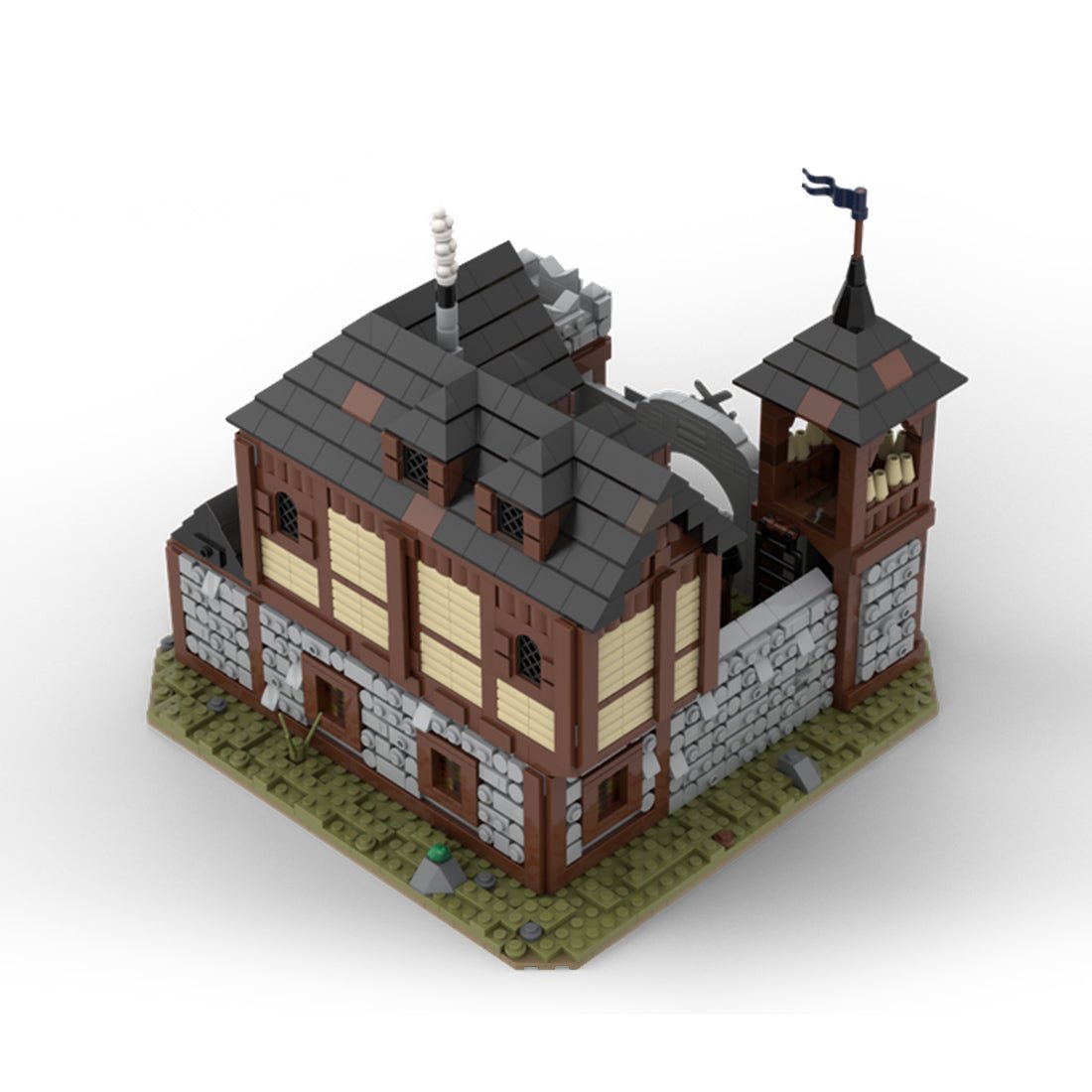 MOC - 110112 Medieval Infantry Barracks Klemmbausteine - LesDiy - Klemmbausteine