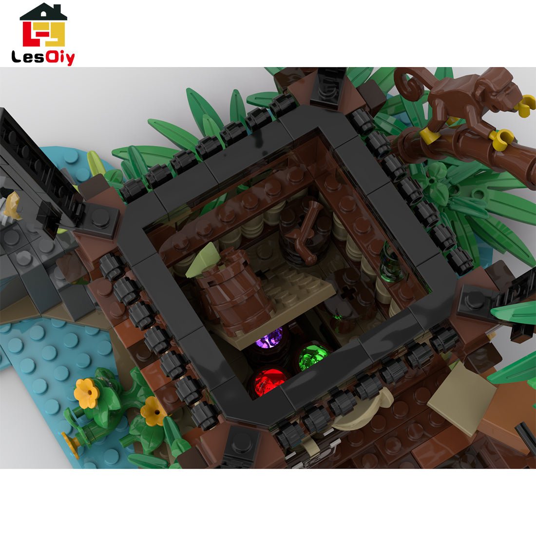 MOC - 110117 Piratenserie Piratenflucht Klemmbausteine - LesDiy - Klemmbausteine