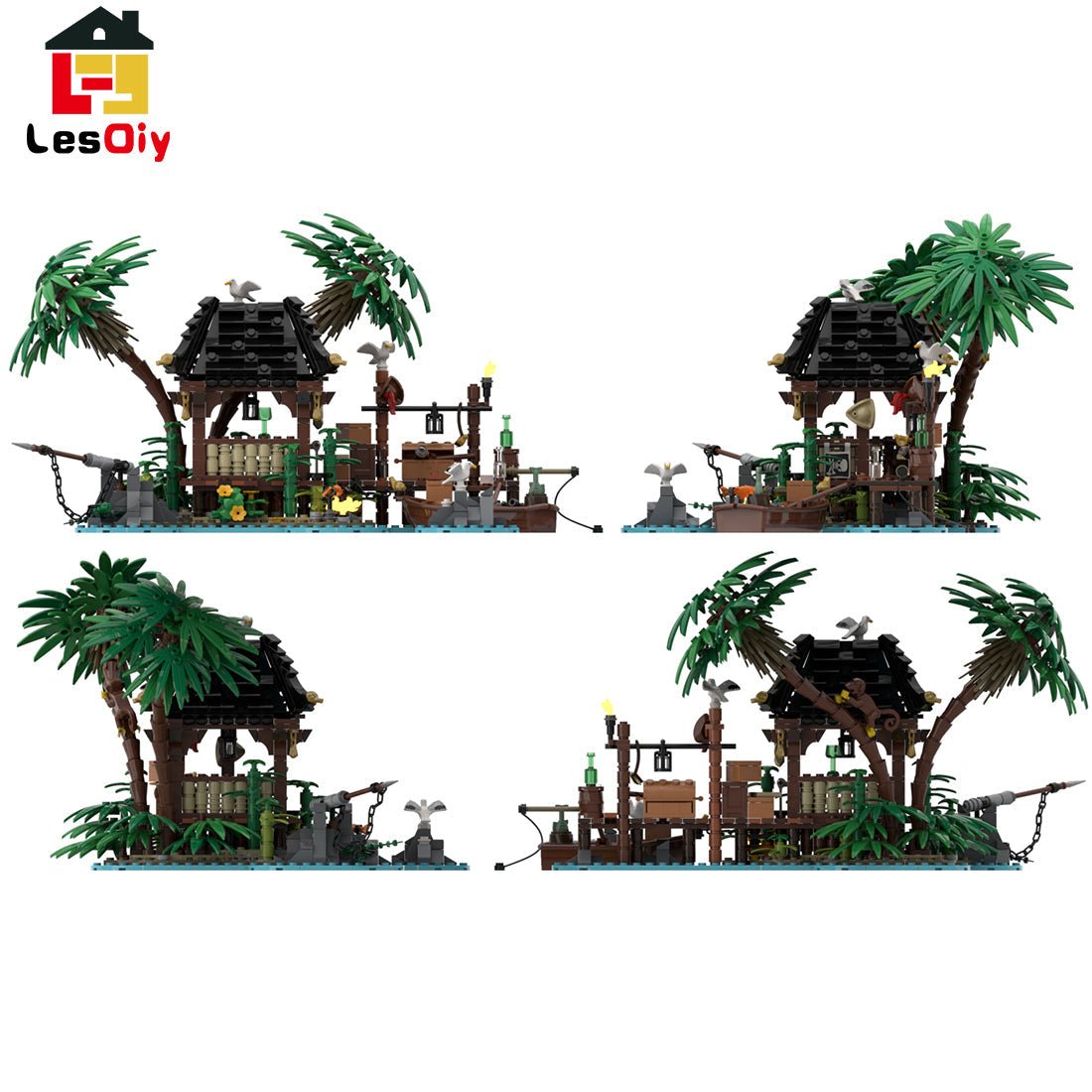 MOC - 110117 Piratenserie Piratenflucht Klemmbausteine - LesDiy - Klemmbausteine