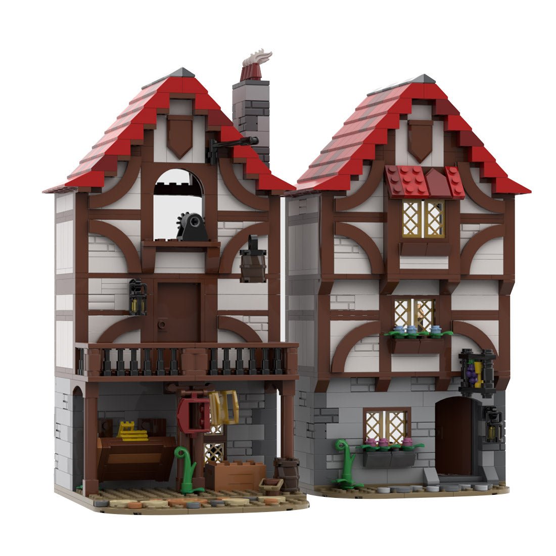 MOC - 110682 Medieval Alley's Inn - LesDiy - Klemmbausteine
