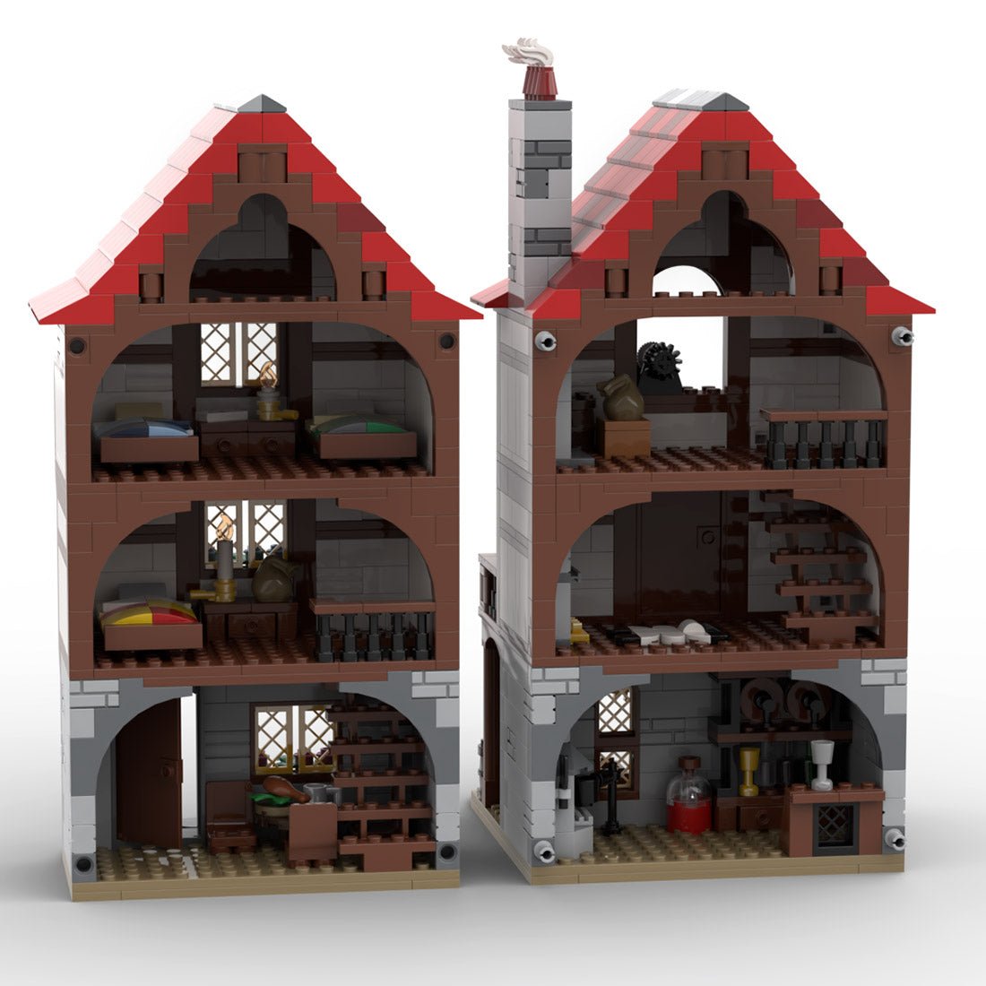 MOC - 110682 Medieval Alley's Inn - LesDiy - Klemmbausteine