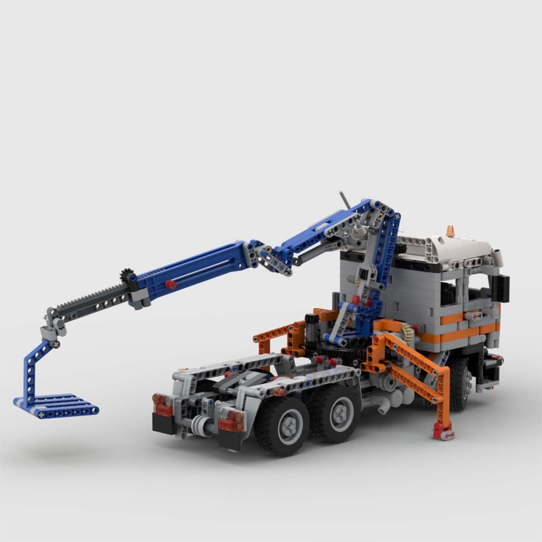 MOC - 111919 F2800 Traktor Kranwagen Klemmbausteine - LesDiy - Klemmbausteine