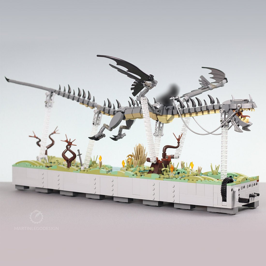 MOC - 113671 Westliches Drachenmodell Klemmbausteine - LesDiy - Klemmbausteine