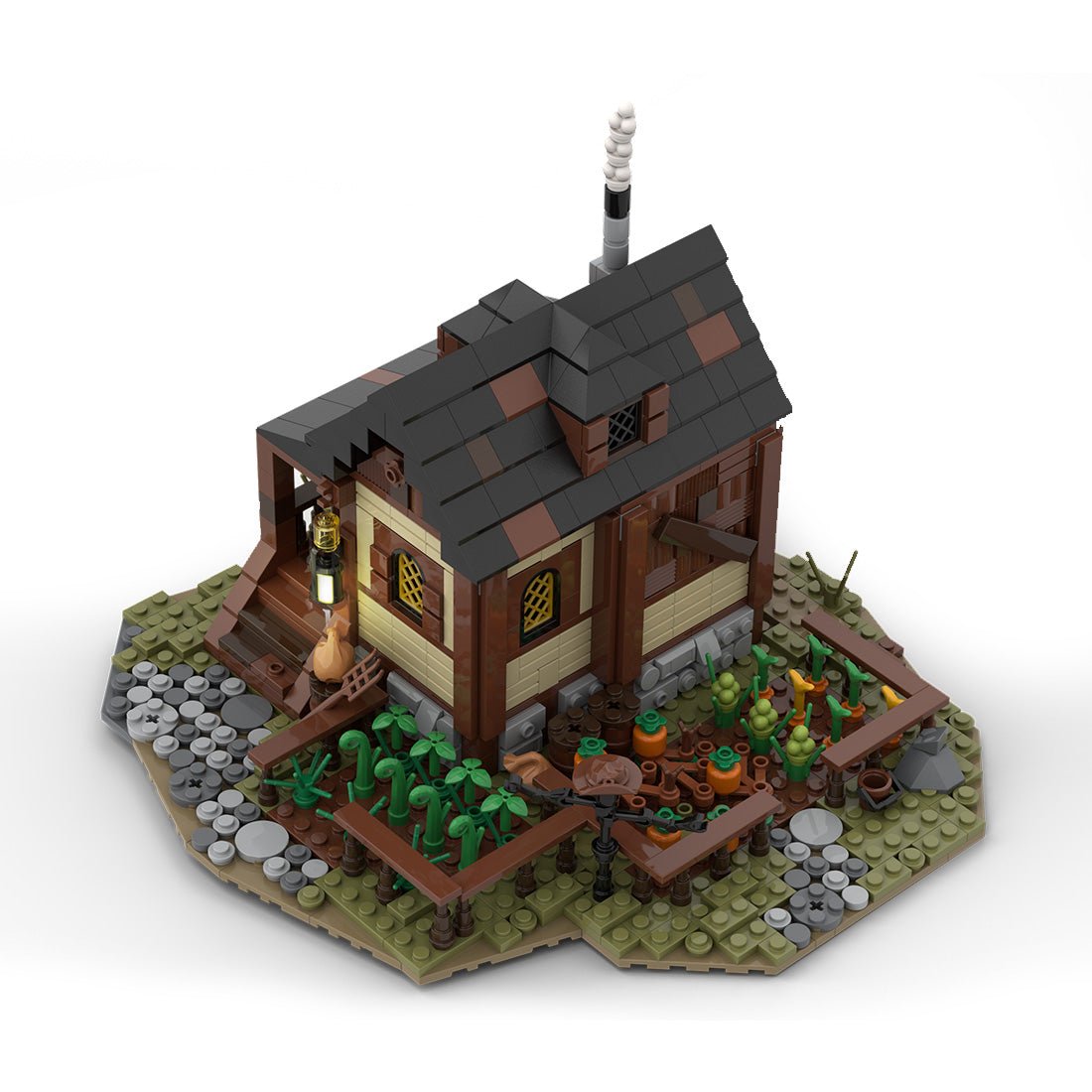 MOC - 11425 Medieval Farmer's House and Farm Klemmbausteine - LesDiy - Klemmbausteine
