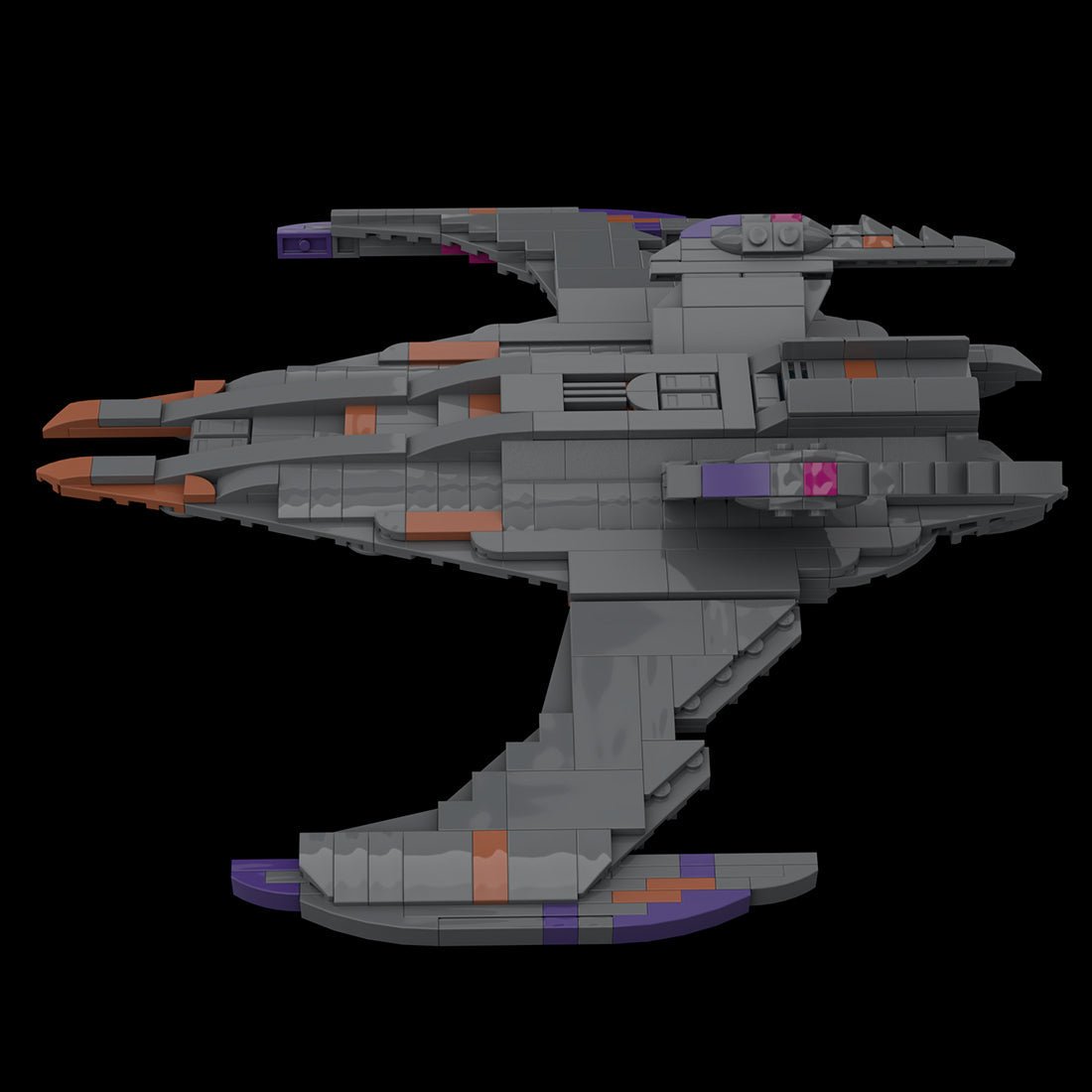 MOC - 115454 Battlecruiser Model Spaceship Klemmbausteine - LesDiy - Klemmbausteine