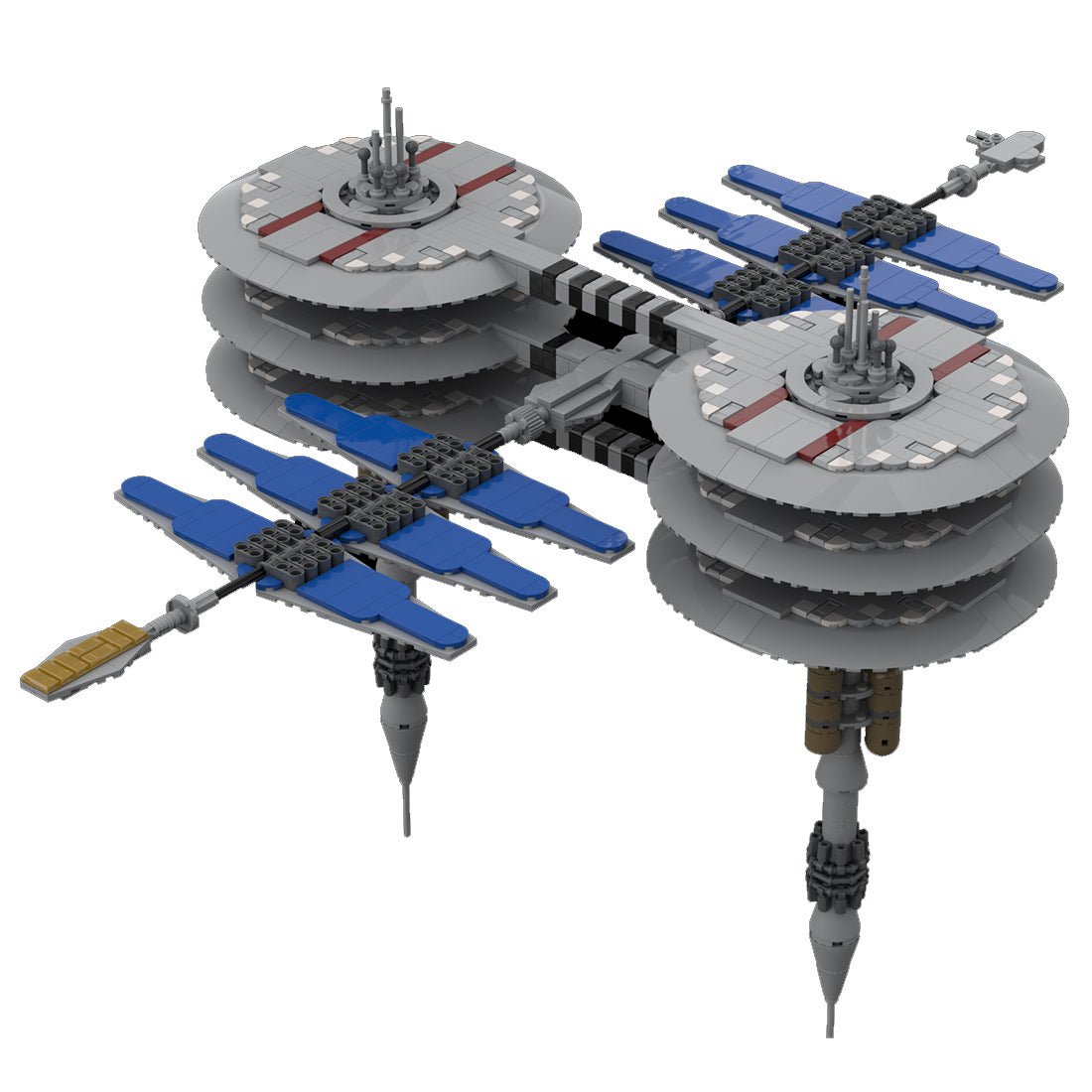 MOC - 116821 Starfleet Jupiter Station Klemmbausteine - LesDiy - Klemmbausteine