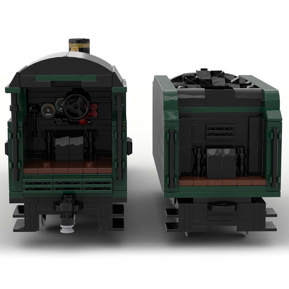 MOC - 117927 GWR Hall Class "Kinlet - Hall" Steam Locomotive Klemmbausteine - LesDiy - Klemmbausteine