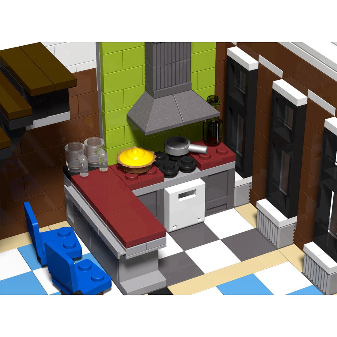 MOC - 118705 Modular Corner Pub Klemmbausteine - LesDiy - Klemmbausteine