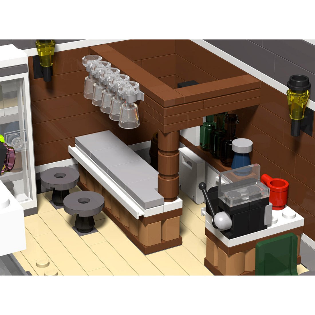 MOC - 118705 Modular Corner Pub Klemmbausteine - LesDiy - Klemmbausteine