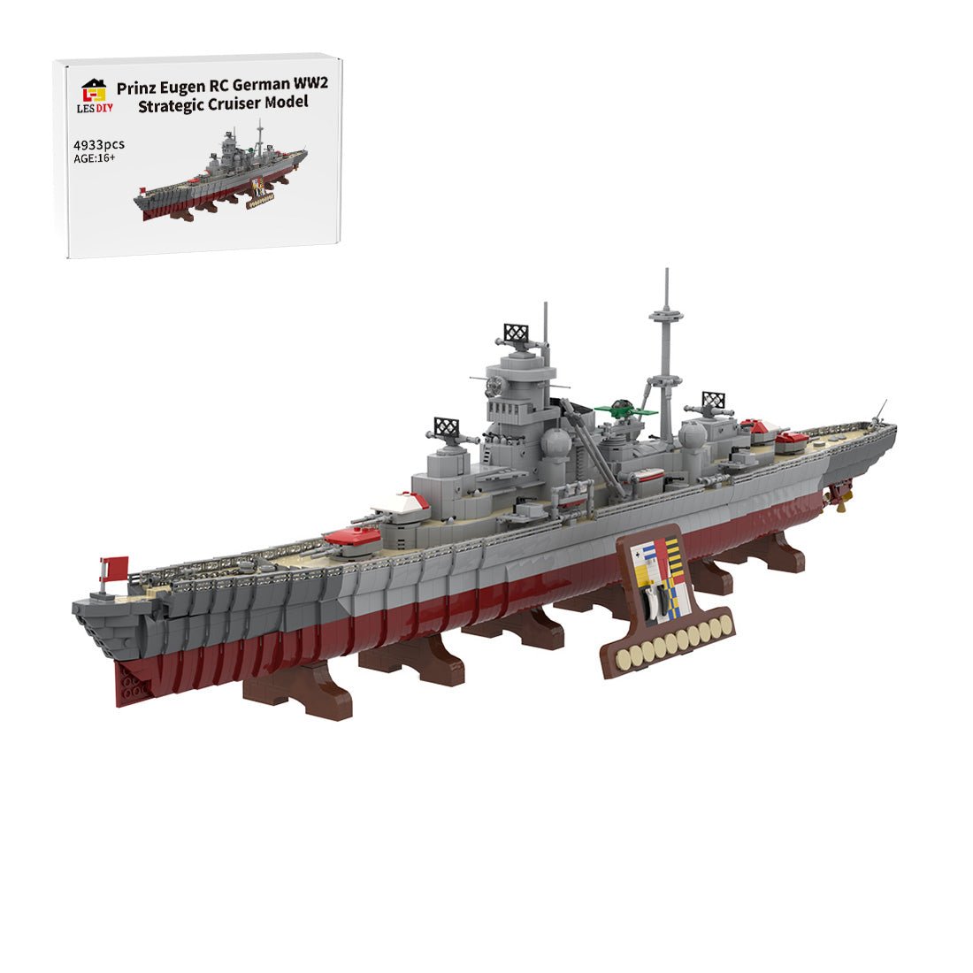 MOC - 119082 Prinz Eugen Klemmbausteine - LesDiy - Klemmbausteine