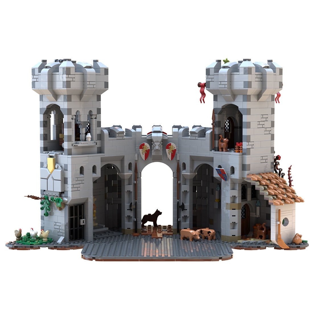 MOC - 120736 Mittelalterliche Burg Klemmbausteine - LesDiy - Klemmbausteine