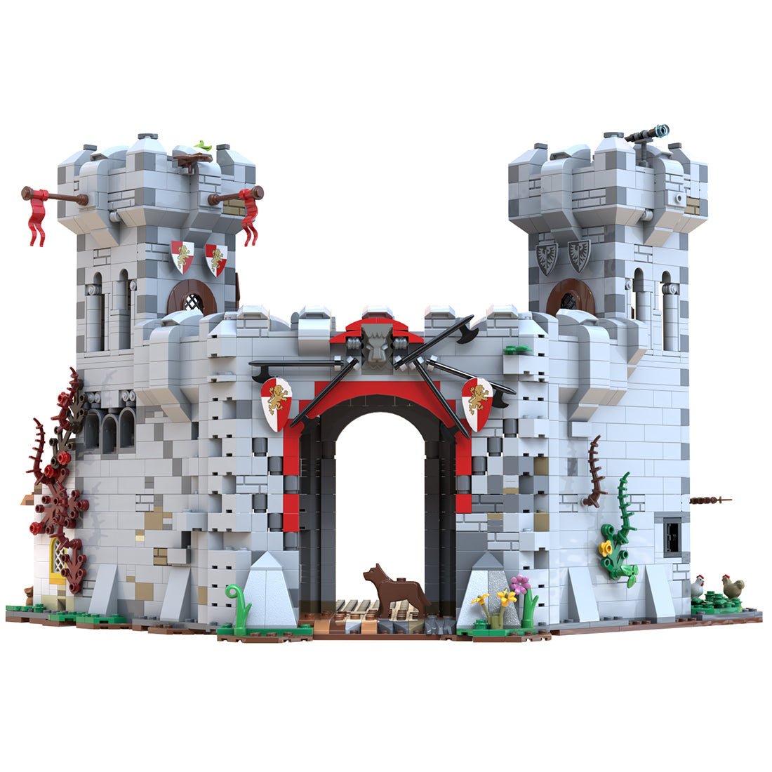 MOC - 120736 Mittelalterliche Burg Klemmbausteine - LesDiy - Klemmbausteine