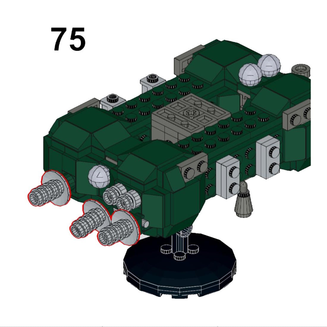 MOC - 127337 Luna 19/22 (Soviet lunar orbiter) Klemmbausteine - LesDiy - Klemmbausteine