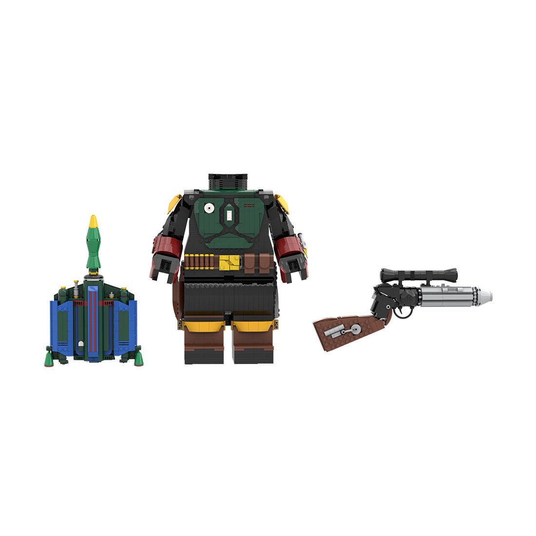MOC - 127778 Boba Fett (Book of Boba Fett version) Klemmbausteine - LesDiy - Klemmbausteine