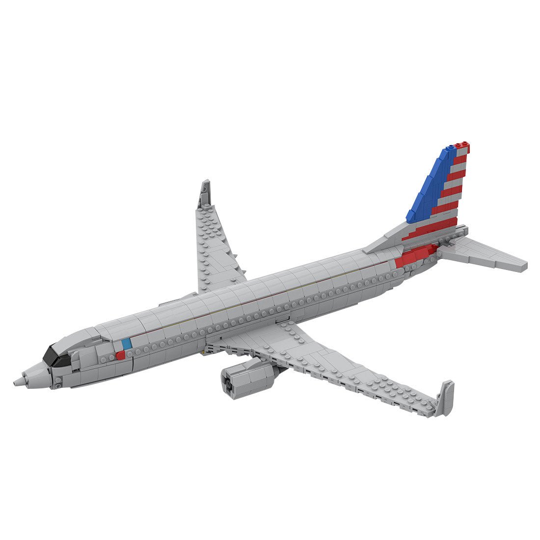 MOC - 127873 1/80 737 Großer Jetliner Klemmbausteine - LesDiy - Klemmbausteine