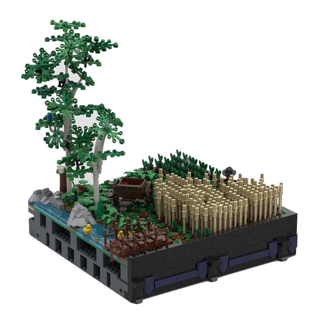 MOC - 131114 A4 – Landschaft mit Feldern und Bäumen Klemmbausteine - LesDiy - Klemmbausteine