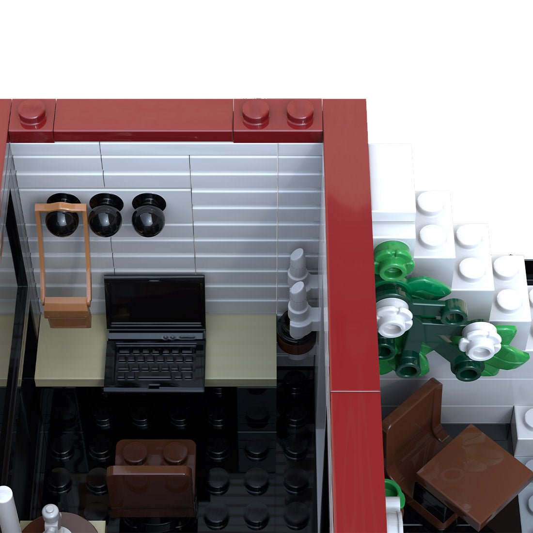 MOC - 131435 3 - in - 1 Fashion Store + Design Studio + Flower Shop Klemmbausteine - LesDiy - Klemmbausteine