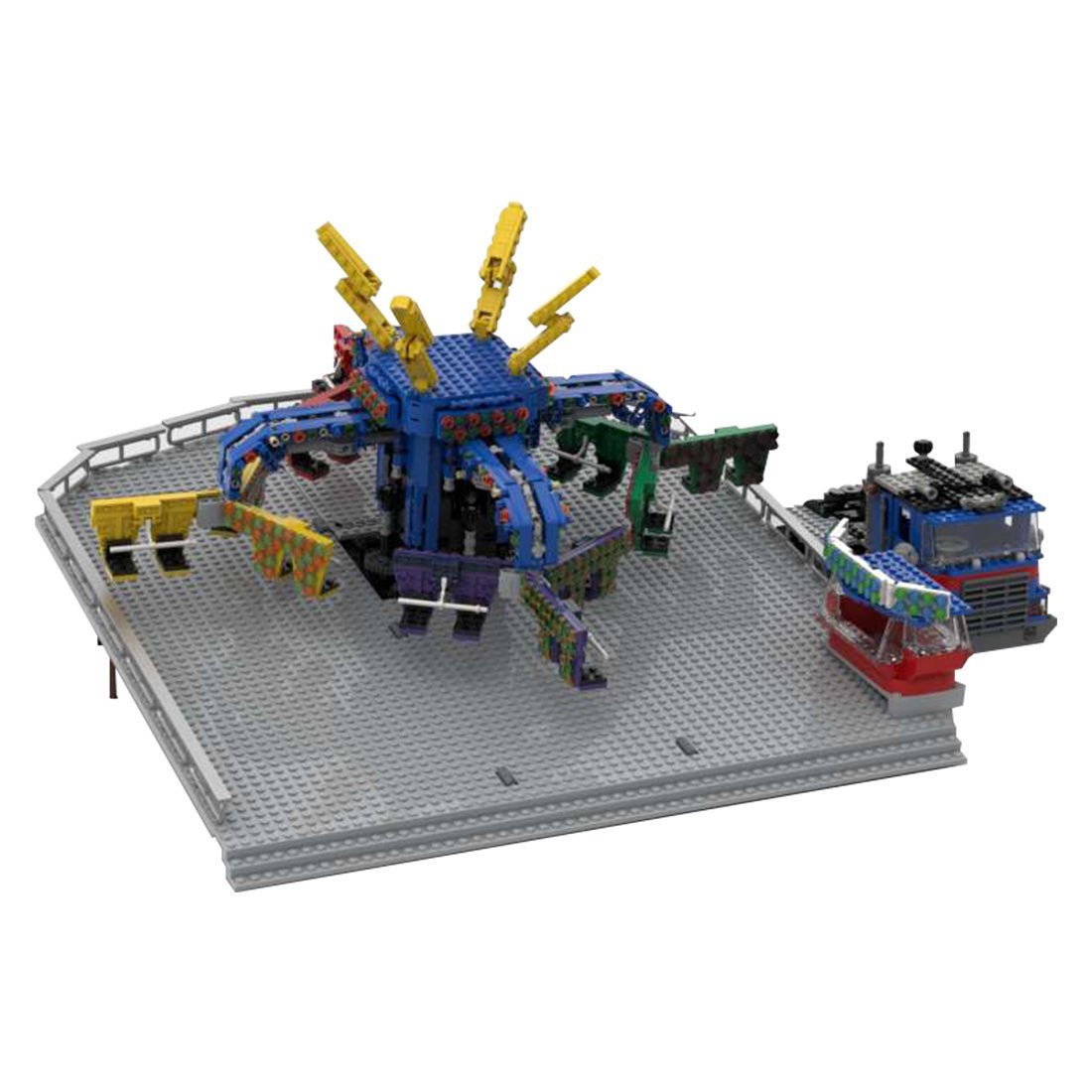 MOC - 132481 Extreme Orbiter Fairground Ride Klemmbausteine - LesDiy - Klemmbausteine