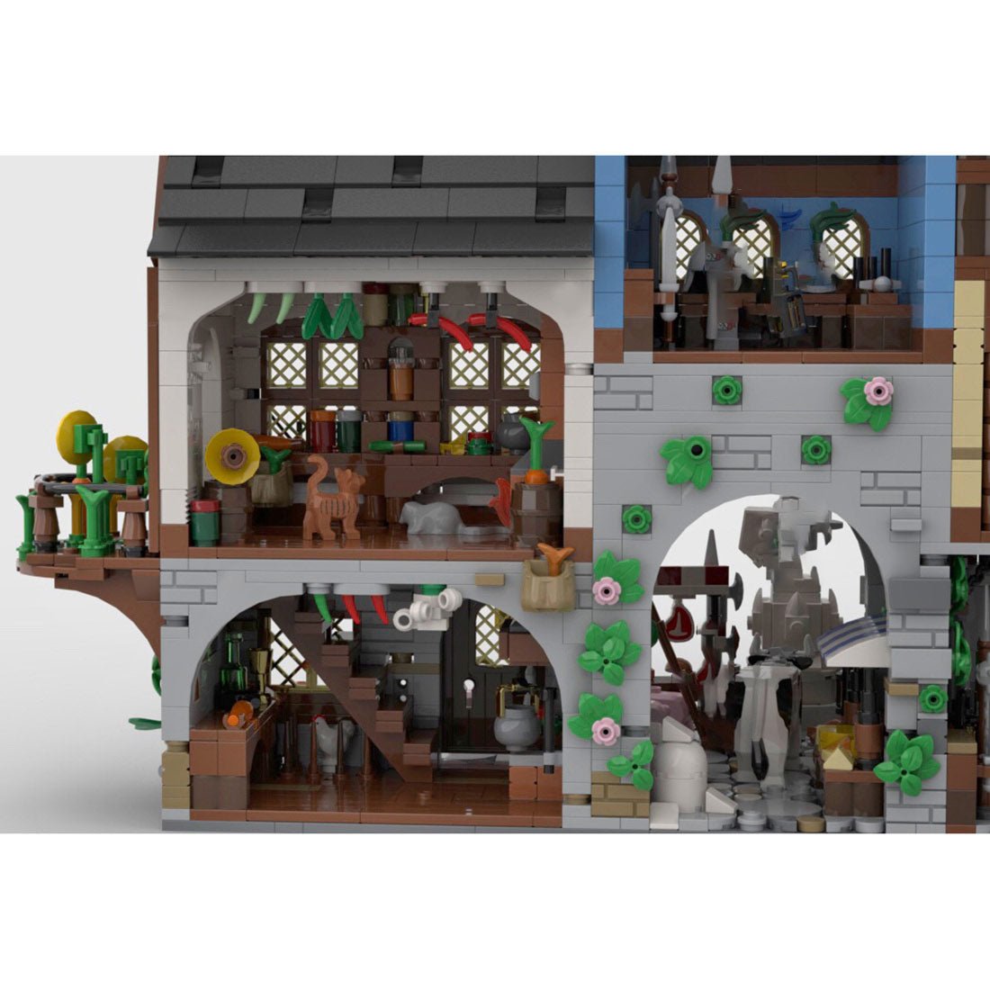 MOC - 134085 Medieval Town Centre Klemmbausteine - LesDiy - Klemmbausteine