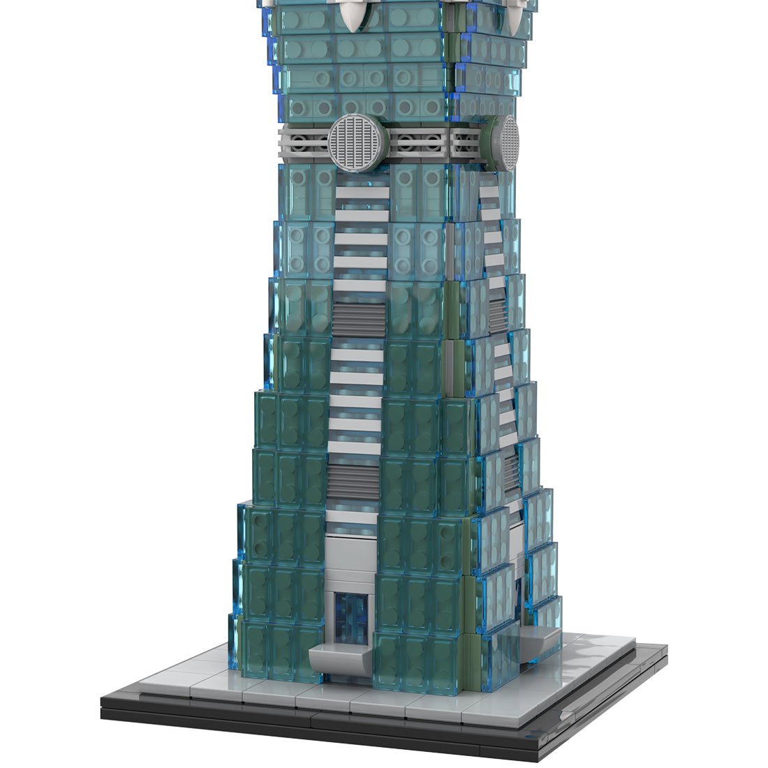 MOC - 136995 1:800 Scale Taipei 101 Klemmbausteine - LesDiy - Klemmbausteine