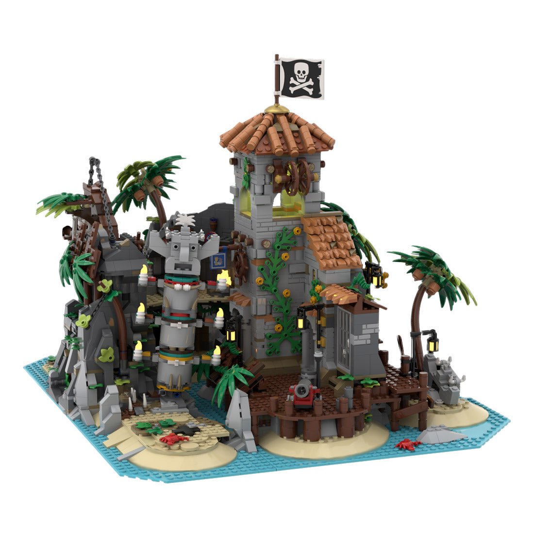 MOC - 138516 Treasure Island - Pirates of Barracuda Bay Klemmbausteine - LesDiy - Klemmbausteine