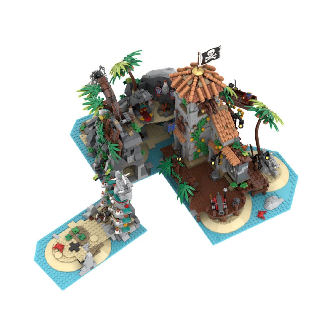 MOC - 138516 Treasure Island - Pirates of Barracuda Bay Klemmbausteine - LesDiy - Klemmbausteine