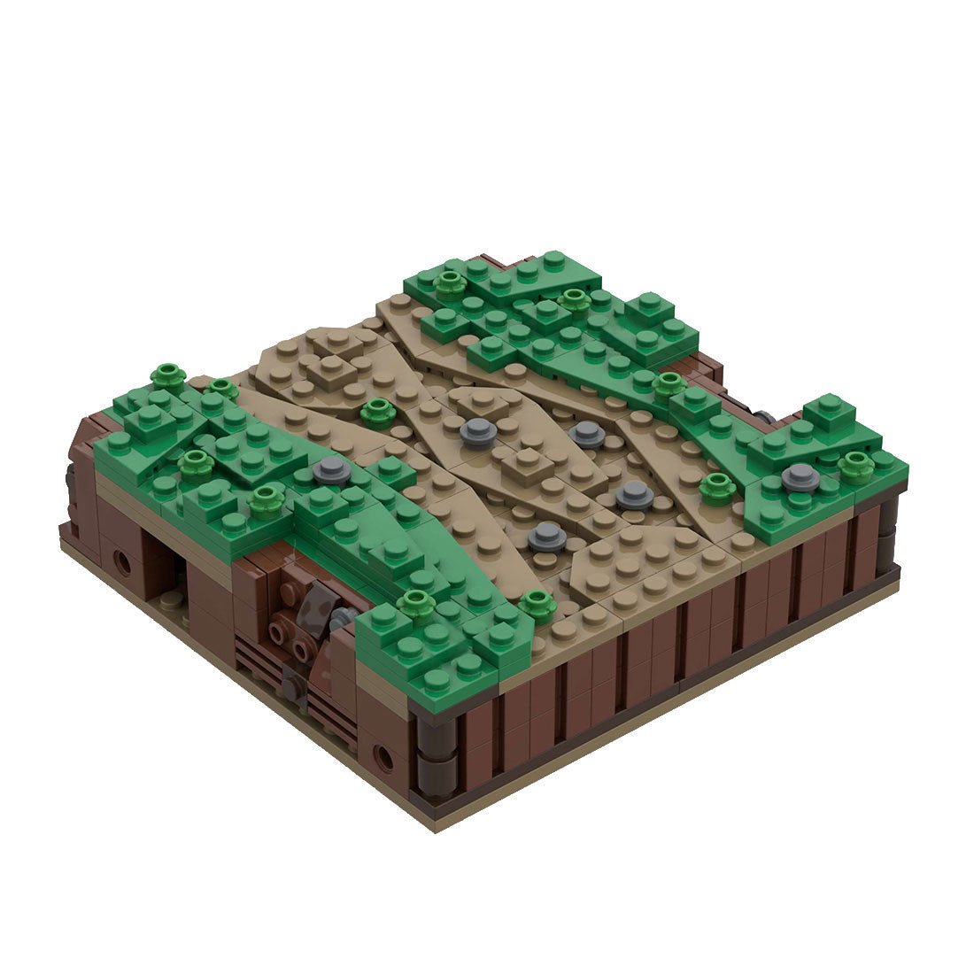 MOC - 139859 Roman Field Camp Path with Ending Ditch Klemmbausteine - LesDiy - Klemmbausteine