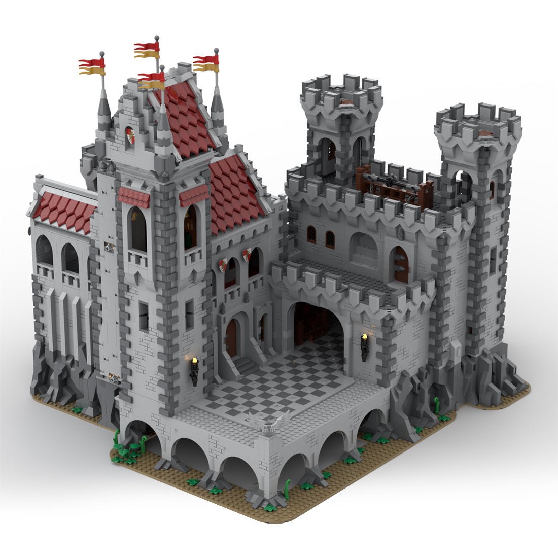 MOC - 143001 Red Lions Castle II Klemmbausteine - LesDiy - Klemmbausteine