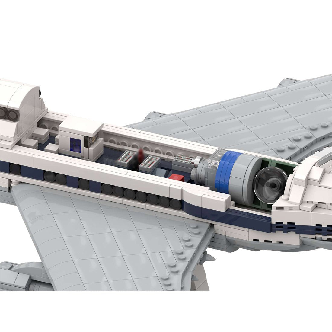 MOC - 146299 NASA Boeing 747 SOFIA by DamoB) Klemmbausteine - LesDiy - Klemmbausteine