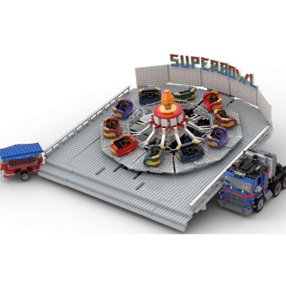 MOC - 148109 Superbowl Fairground ride Klemmbausteine - LesDiy - Klemmbausteine