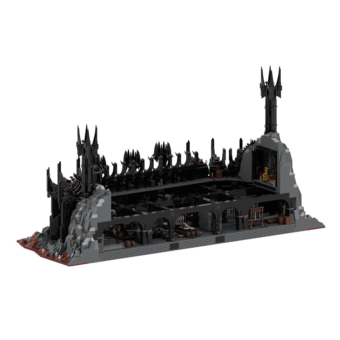 MOC - 150262 UCS Barad - Dur part 1/6 Klemmbausteine - LesDiy - Klemmbausteine