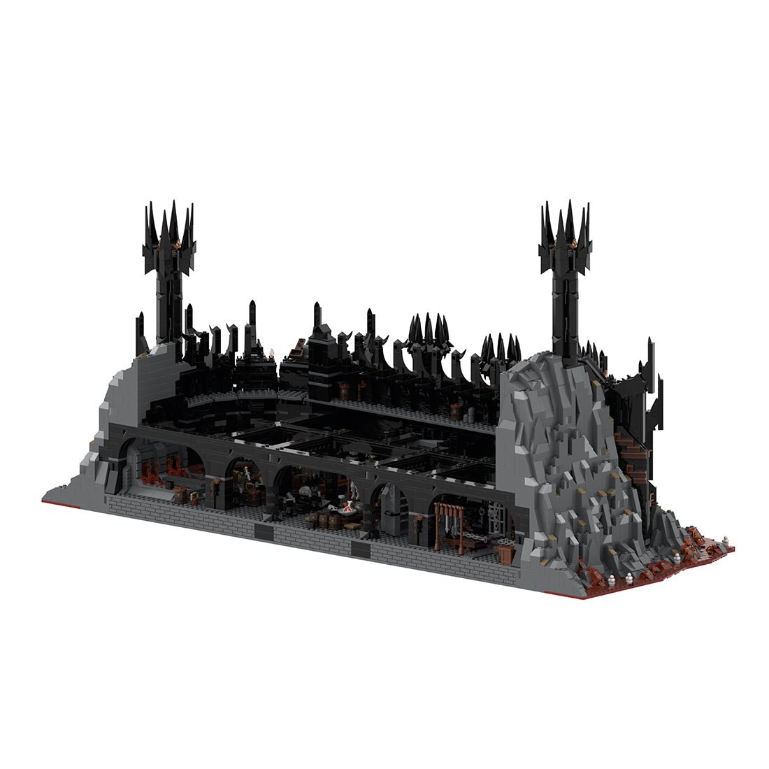 MOC - 150262 UCS Barad - Dur part 1/6 Klemmbausteine - LesDiy - Klemmbausteine