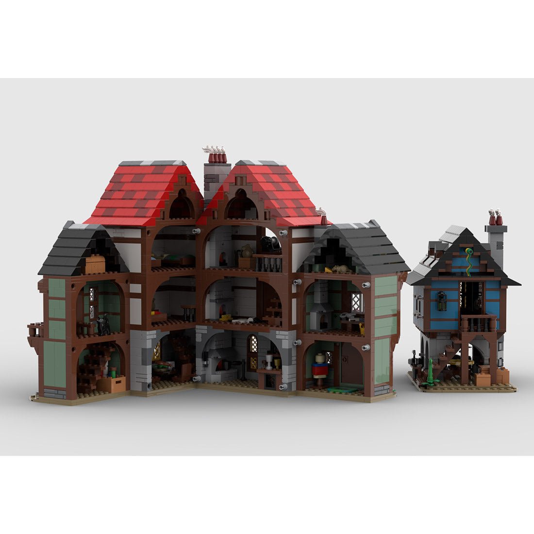 MOC - 150889 Medieval Alley Klemmbausteine - LesDiy - Klemmbausteine