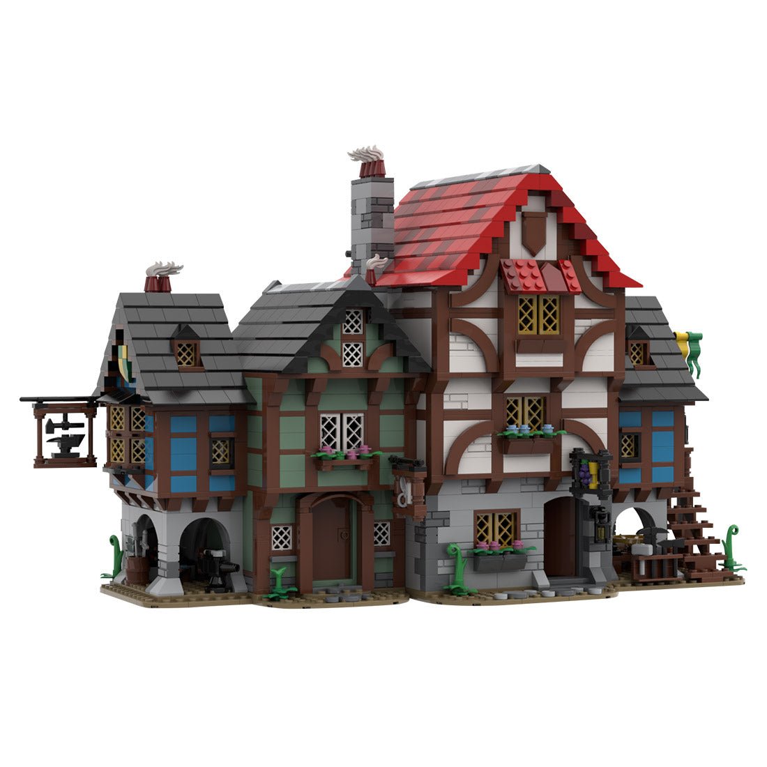 MOC - 150889 Medieval Alley Klemmbausteine - LesDiy - Klemmbausteine