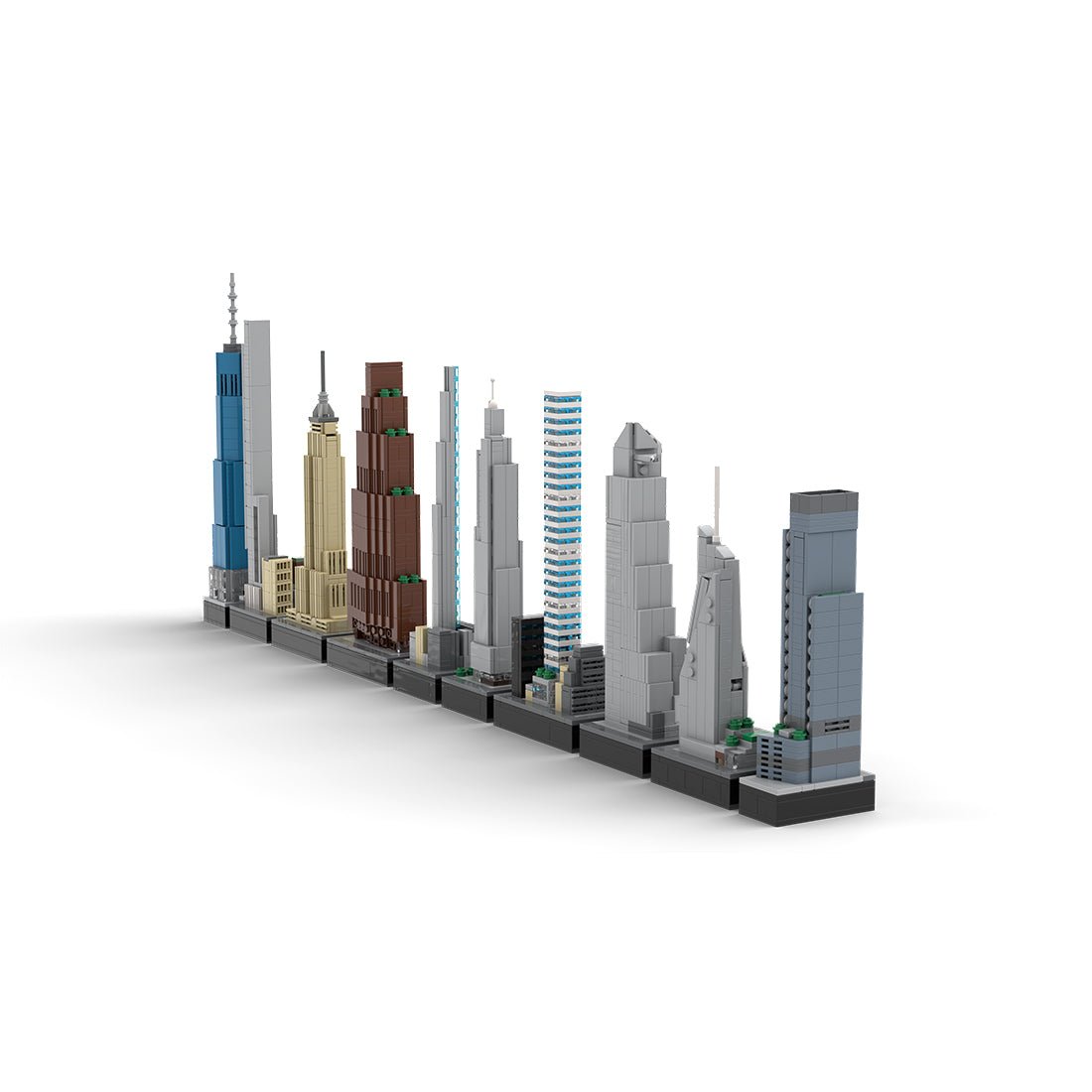 MOC - 151842 1/2000 Scale Tallest Buildings in New York City Klemmbausteine - LesDiy - Klemmbausteine