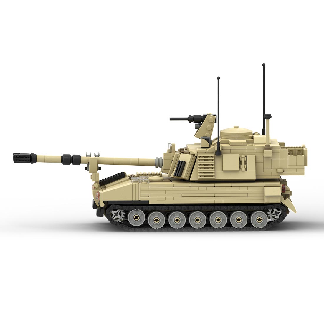 MOC - 152147 M - 109 PALADIN | 155mm Howitzer | 1:35 Scale Klemmbausteine - LesDiy - Klemmbausteine
