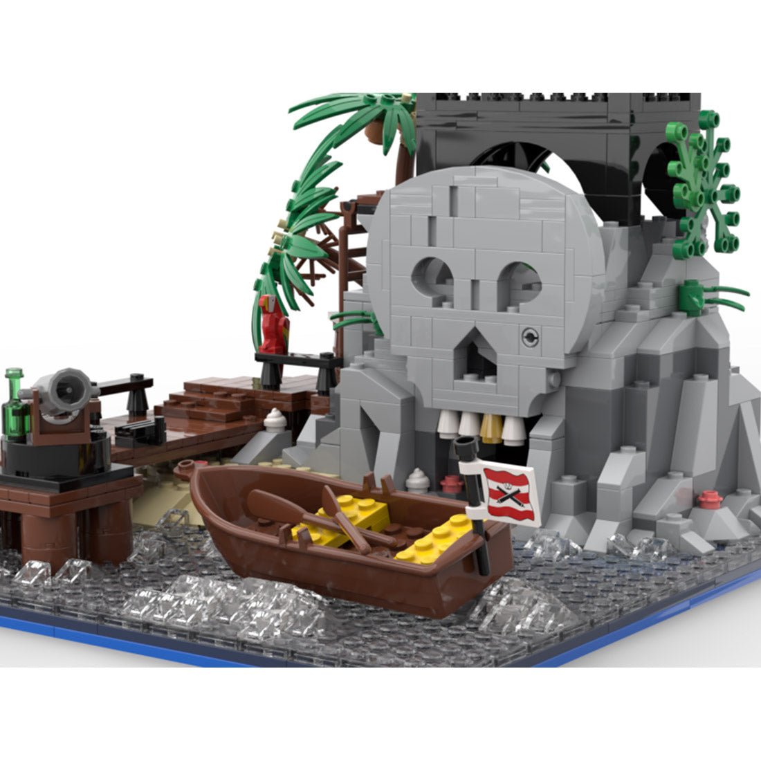 MOC - 152556 Skull Island Remake Klemmbausteine - LesDiy - Klemmbausteine