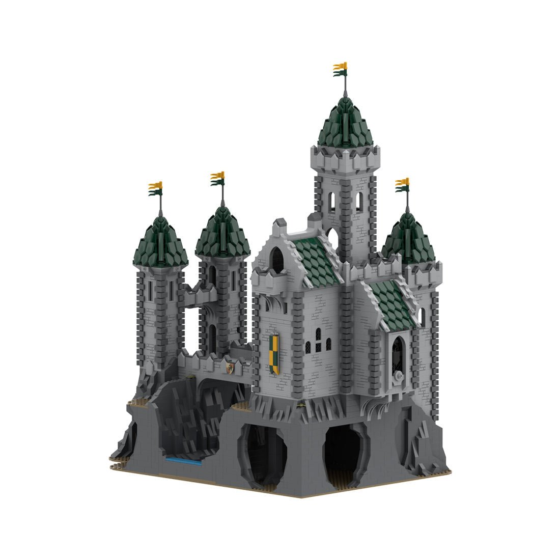 MOC - 152895 Green Dragon Stronghold Klemmbausteine - LesDiy - Klemmbausteine