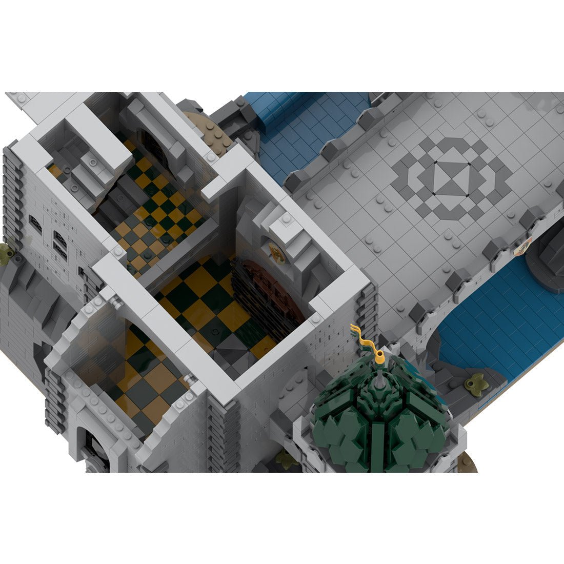 MOC - 152895 Green Dragon Stronghold Klemmbausteine - LesDiy - Klemmbausteine