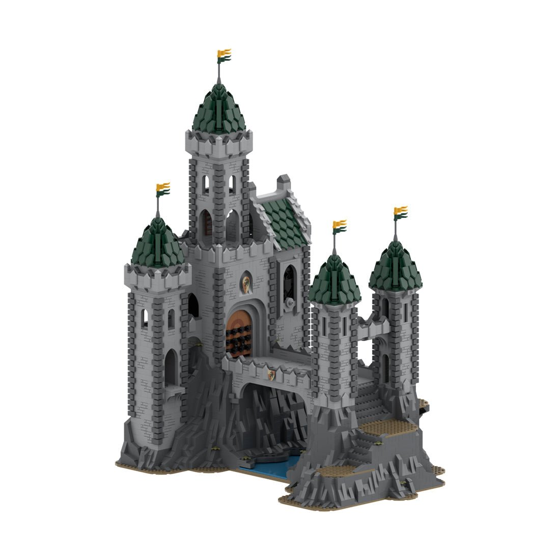 MOC - 152895 Green Dragon Stronghold Klemmbausteine - LesDiy - Klemmbausteine