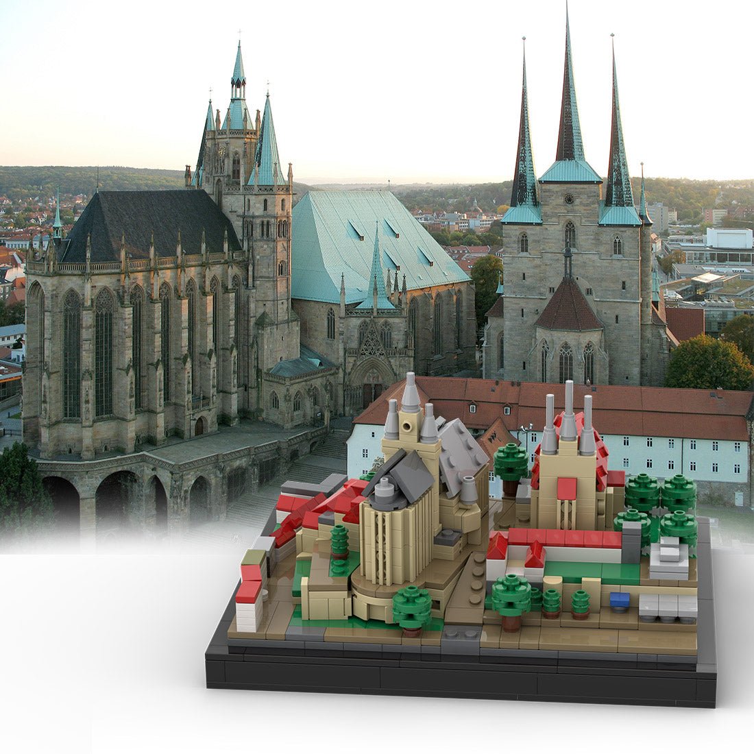 MOC - 153457 Erfurt Cathedral Klemmbausteine - LesDiy - Klemmbausteine