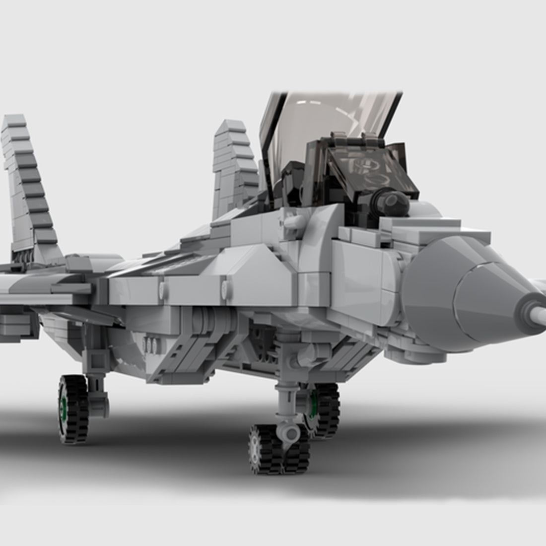 MOC - 156324 MiG 29 Militärkampfflugzeug - LesDiy - Klemmbausteine