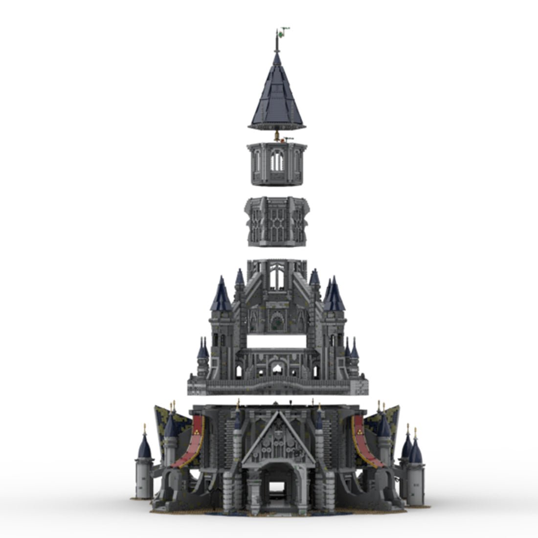 MOC - 161243 Hyrule Castle – Die Legende von Zelda Tränen des Königreichs klemmbausteine - LesDiy - Klemmbausteine