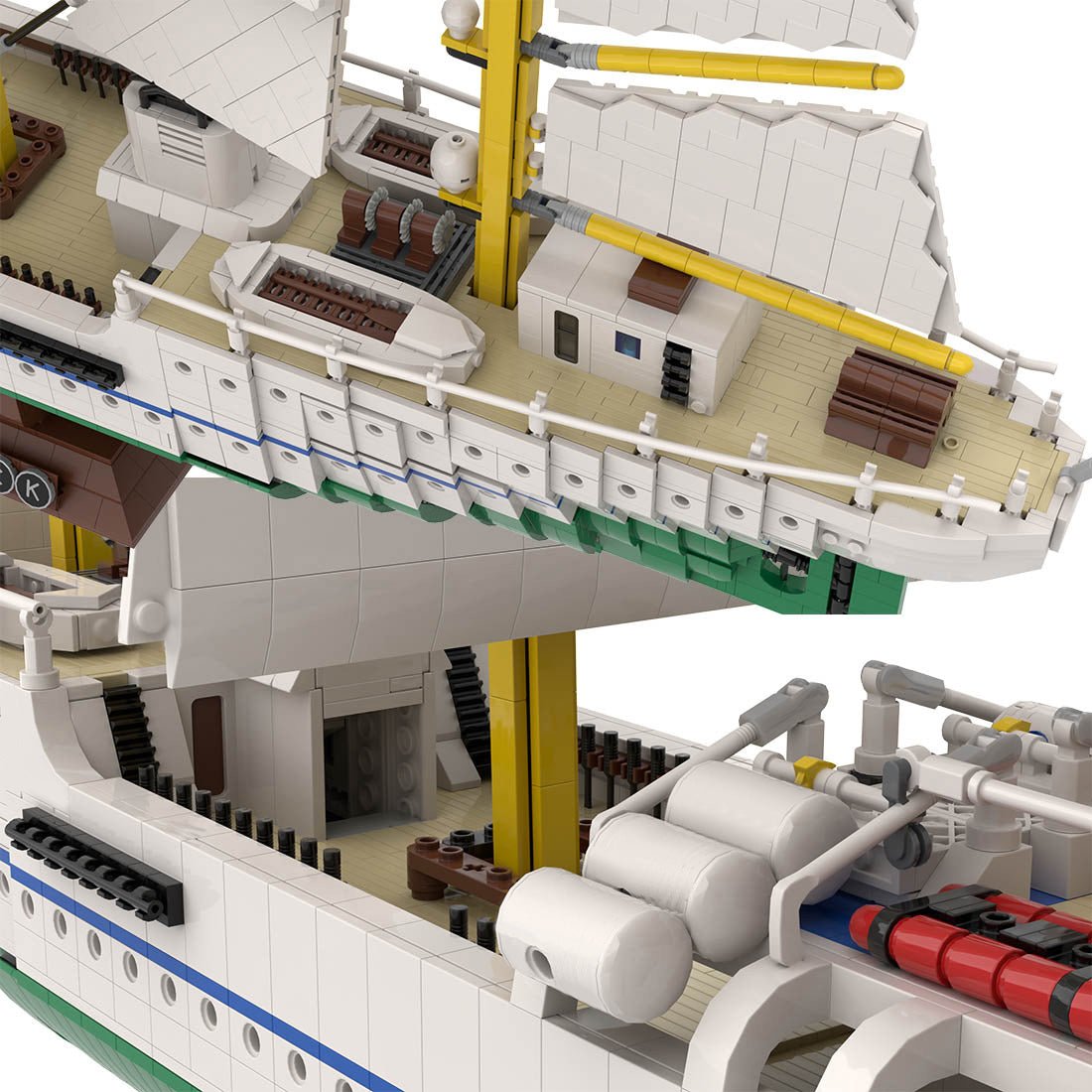 MOC - 162206 Gorch Fock Klemmbausteine - LesDiy - Klemmbausteine