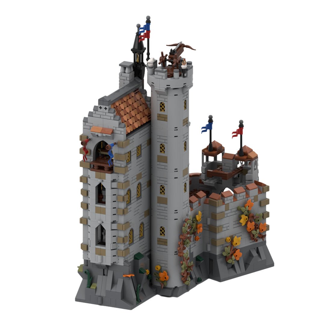 MOC - 167273 Black Knights - Dragon Slayers' Castle Klemmbausteine - LesDiy - Klemmbausteine