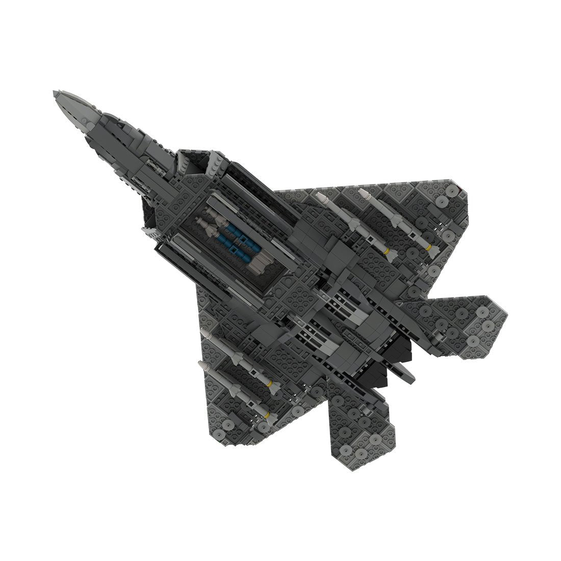 MOC - 172484 F - 22 RAPTOR - 1:35 Scale (v3) Klemmbausteine - LesDiy - Klemmbausteine