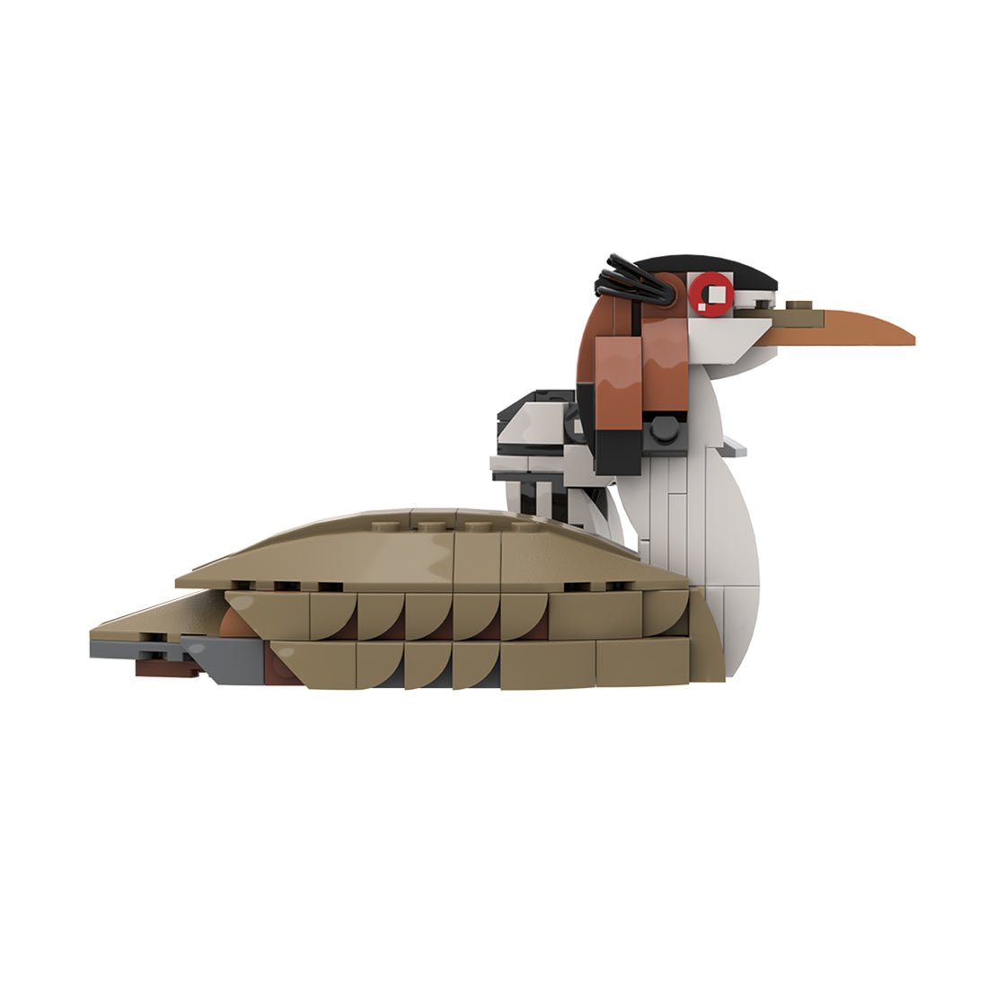 MOC - 175055 Great crested grebe and chick Klemmbausteine - LesDiy - Klemmbausteine